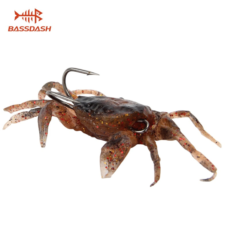 Bassdash 1Pcs Artificial Crab Lure Bait 3D Simulation Fishing Lures So D Hobby Stop Bassdash 1Pcs Artificial Crab Lure Bait 3D Simulation Fishing Lures So D Hobby Stop