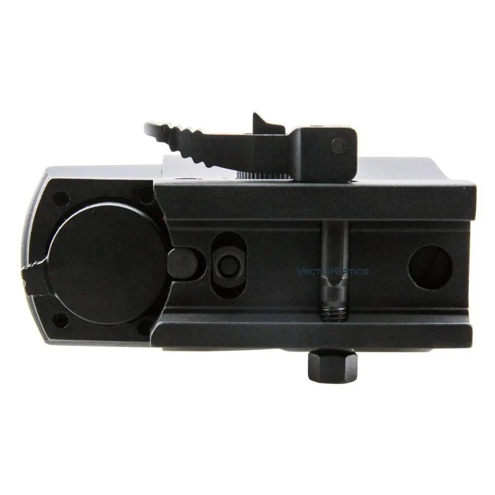 Vector Optics Gen2 Ratchet 1x23x34 Hunting Red Green Dot Scope 4 Reticle Open Sight with Picatinny Mount for AK 5.56 12ga .308